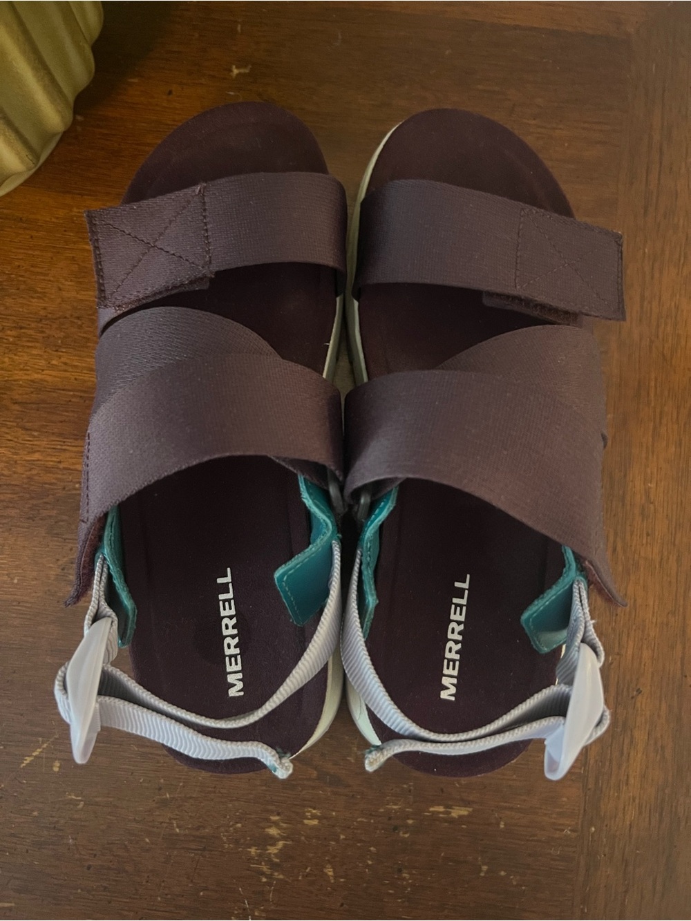 Merrell Women’s Alpine Cush Platform Sandals in Deep Plum size 6 - Picture 4 of 7